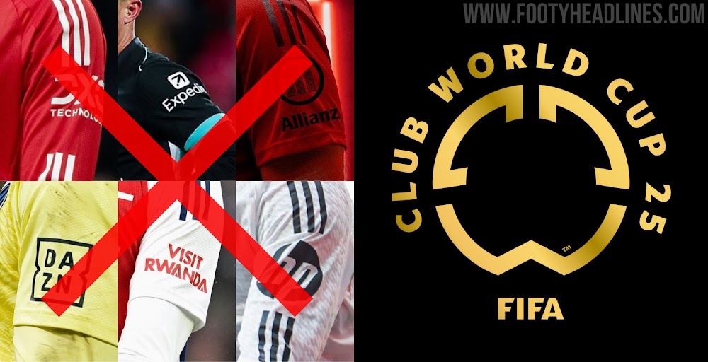 FIFA不允許世俱杯球隊(duì)有袖標(biāo)贊助，需貼上世俱杯徽標(biāo)