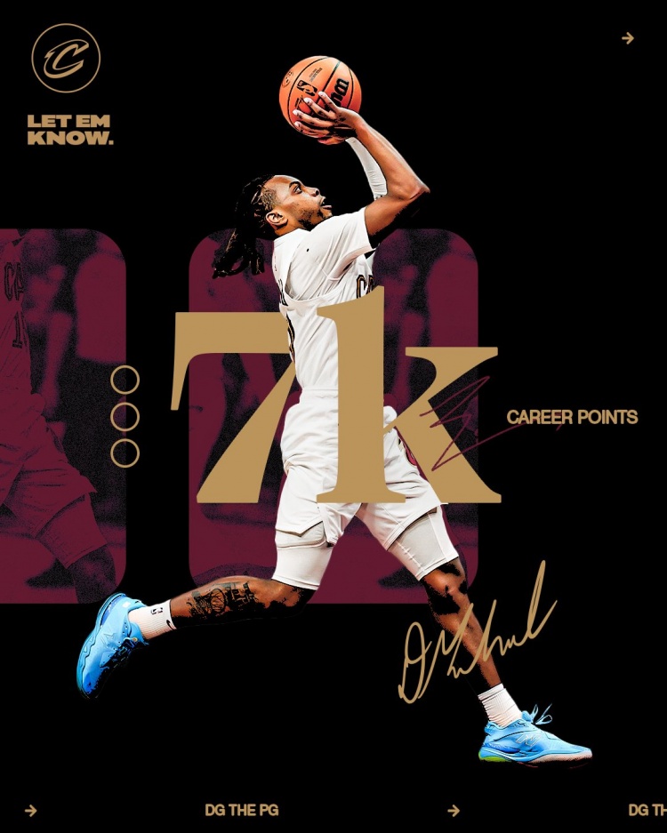 未來可期！加蘭騎士生涯得分達(dá)到7000分 隊(duì)史第11位！